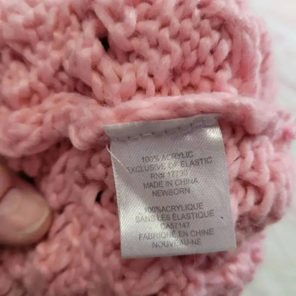 Newborn pink hat